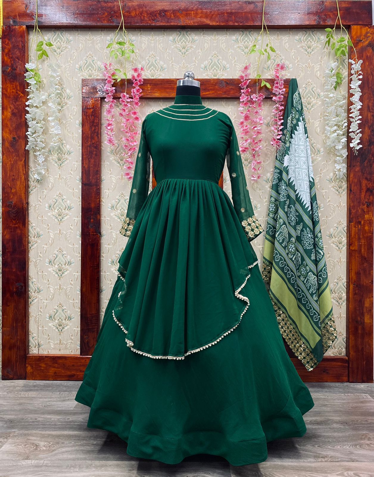 Green Long Dress | Miami Fashion Design [ Handmade Fashion Gowns ] – BACCIO  by Altamirano