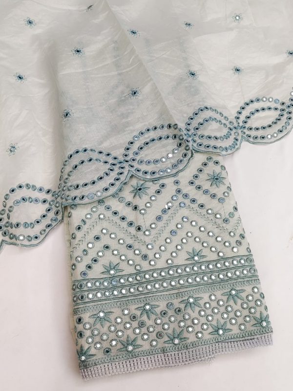 Bandhani Mirror Work Suit Material at Rs 675/piece | Bandhani Dress Material  in Jetpur | ID: 24524113155