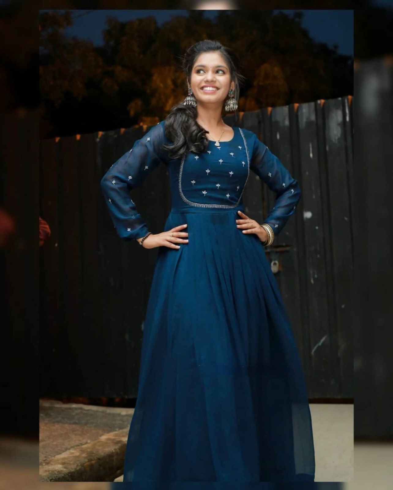 HIRWA SAINA BACK NECK PATTERN STYLE LONG GOWN KURTIS PLUS SIZE WITH 50 PLUS  LENGTH at Rs 575 | Long Gowns in Surat | ID: 2853005830948