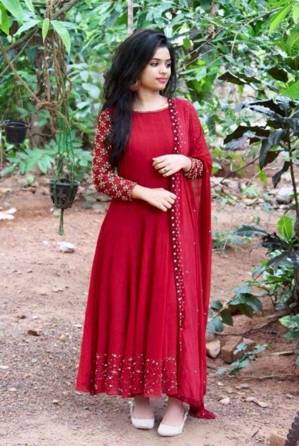 Convert Saree in to16 Panel Anarkali Malayalam / Sufiyum Sujathayum  Inspired Dress/ English… | Anarkali dress pattern, Baby girl frock design,  Simple blouse designs