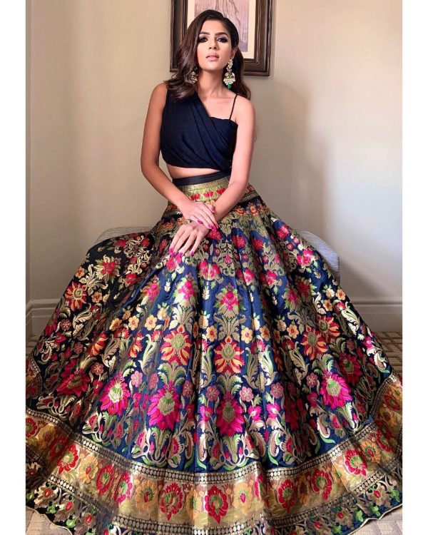Delightful New Designer Bridal Silk Lehenga Choli In Multi Color