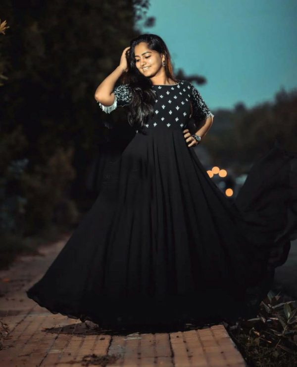 Black Color Gown For Girls | Indian Online Ethnic Wear Website For Women