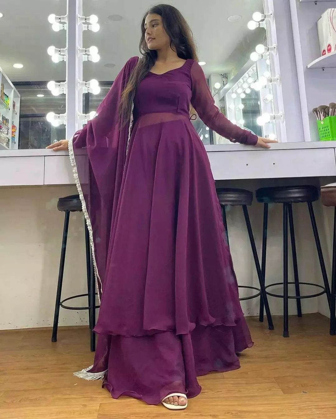 Designer Long Dress For Party | Maharani Designer Boutique